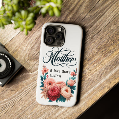 For Apple iPhone SE 2022/2nd/Max/XS/X/8 Plus Tough Cases  Endless Love for Mother's Day Gift