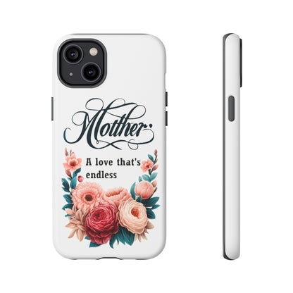 For Apple iPhone SE 2022/2nd/Max/XS/X/8 Plus Tough Cases  Endless Love for Mother's Day Gift