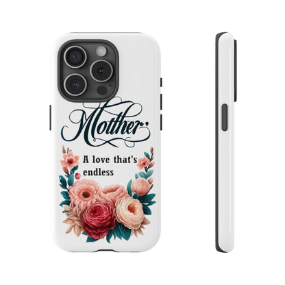 For Apple iPhone SE 2022/2nd/Max/XS/X/8 Plus Tough Cases  Endless Love for Mother's Day Gift