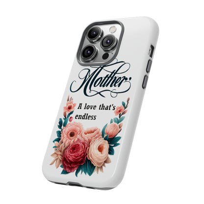 For Apple iPhone SE 2022/2nd/Max/XS/X/8 Plus Tough Cases  Endless Love for Mother's Day Gift