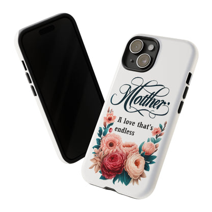 For Apple iPhone SE 2022/2nd/Max/XS/X/8 Plus Tough Cases  Endless Love for Mother's Day Gift