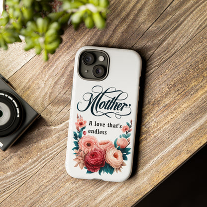 For Apple iPhone SE 2022/2nd/Max/XS/X/8 Plus Tough Cases  Endless Love for Mother's Day Gift