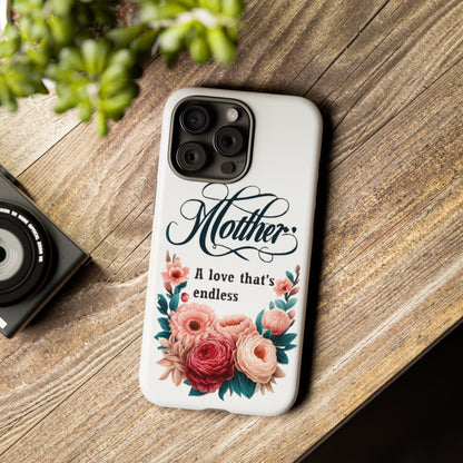 For Apple iPhone SE 2022/2nd/Max/XS/X/8 Plus Tough Cases  Endless Love for Mother's Day Gift