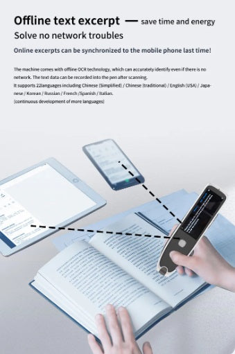 Smart Dictionary Translation Pen SmartScan Translator Pen: 112-Language Wireless Scanning & Translation