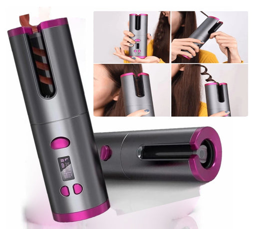 Wireless Auto Hair Curler with LCD Display