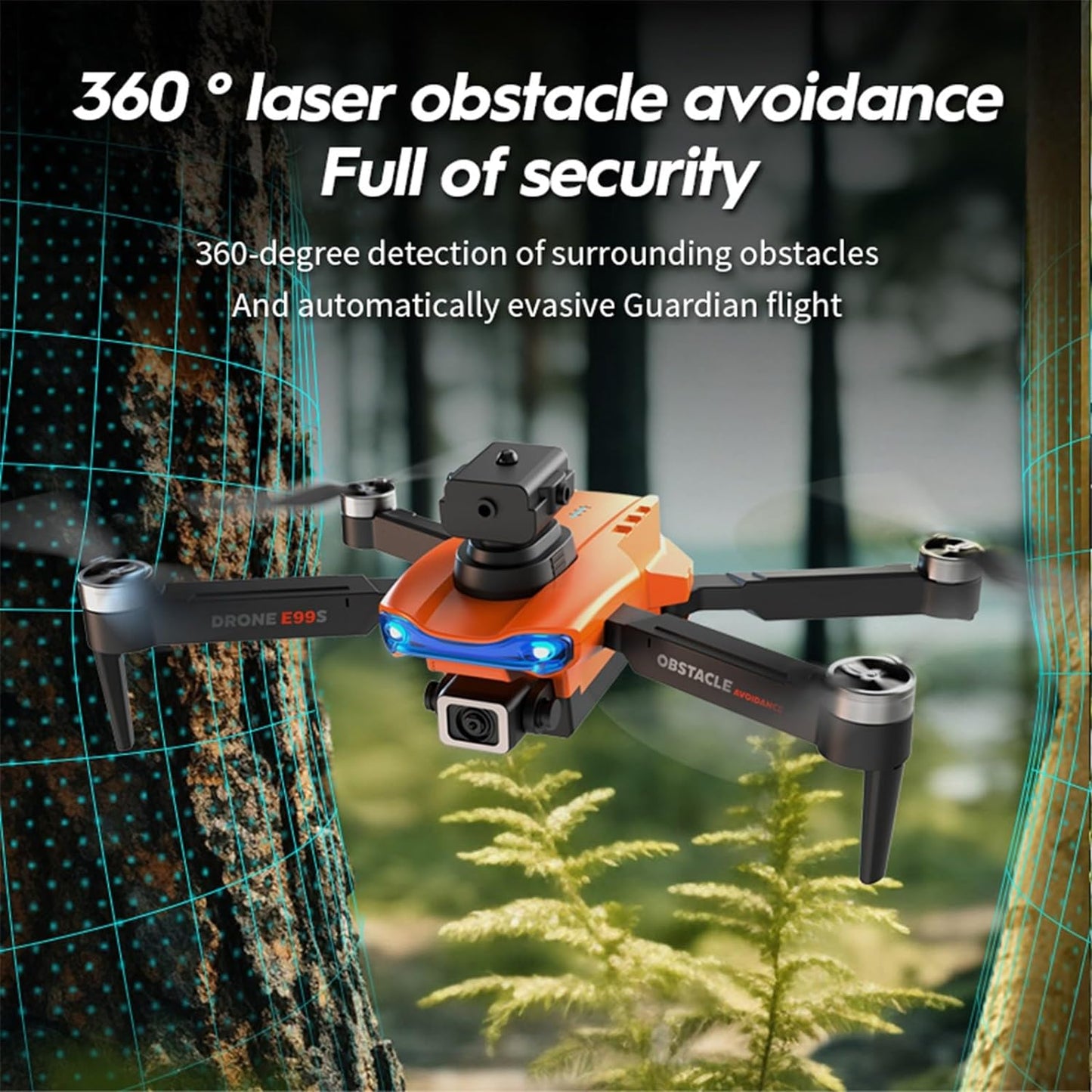 Advanced Brushless Motor Drone with 1080P Camera - FPV Quadcopter, Headless Mode, Follow Me, Altitude Hold, Obstacle Avoidance - Perfect Gifts for Kids and Adults