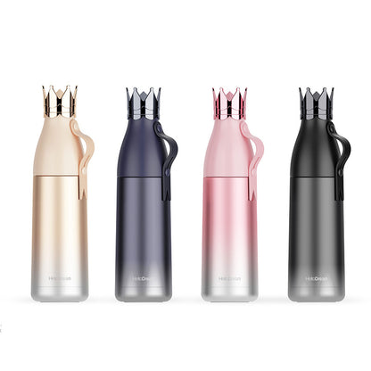 350ml Crown Stainless Steel Hot Portable Water Bottle