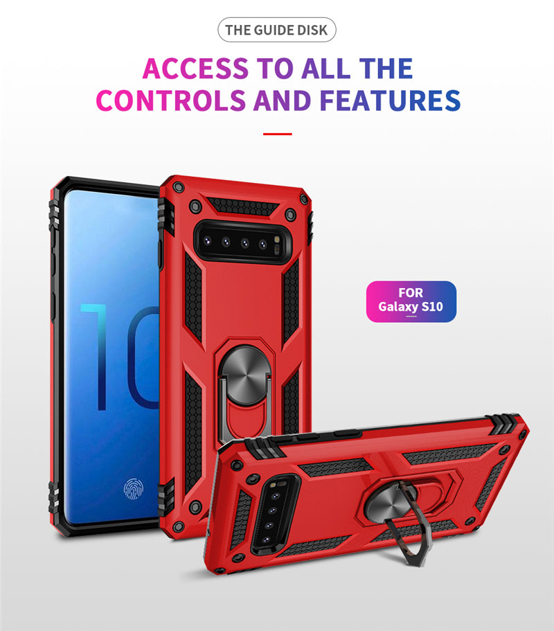 Magnet Case For Samsung Galaxy S8 S9 S10 Plus A6 A7 A8 Plus 2018 A9 Note 8 9 Cover 360 Metal Ring