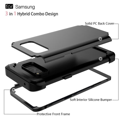 Phone Cases For Samsung Galaxy S8 Plus Note8 Case Durable PC + TPU 3 Layer Hybrid Anti-Knock Full Body Protective Case Shockproof