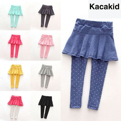 Fashion Toddler Girl Skirt Culottes Render Pants Spring/Fall Kids Girls Leggings 1-7Y